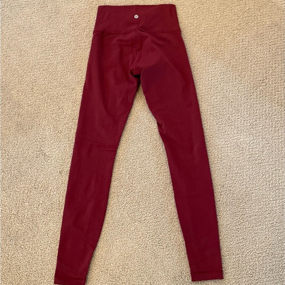 Lululemon Burgundy Leggings Size 4